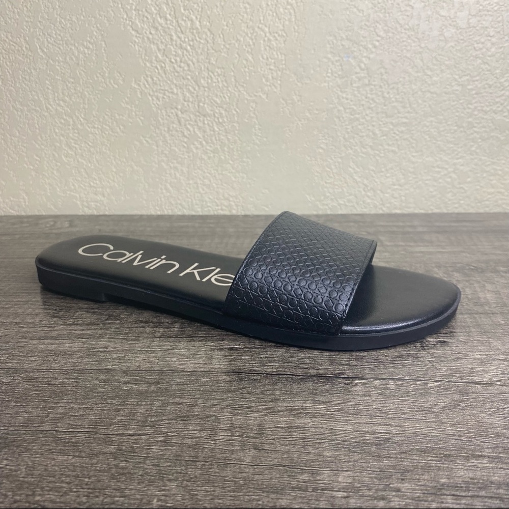Calvin Klein Black Slip-On Sandal Size 6.5